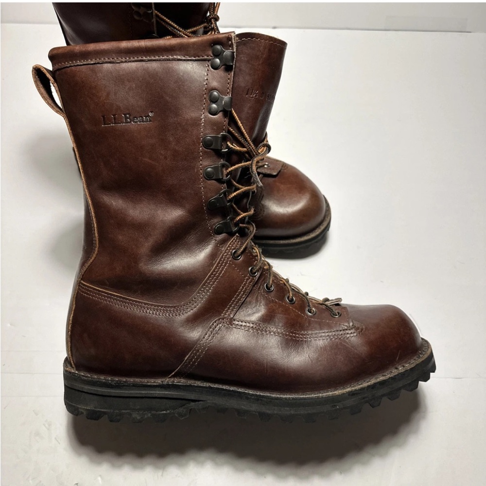Vintage LL BEAN Danner Men's 11 1/2 Quarry Brown Gore-Tex 800gm Leather Boots